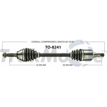 Surtrack Axle Cv Axle Shaft, To-8241 TO-8241